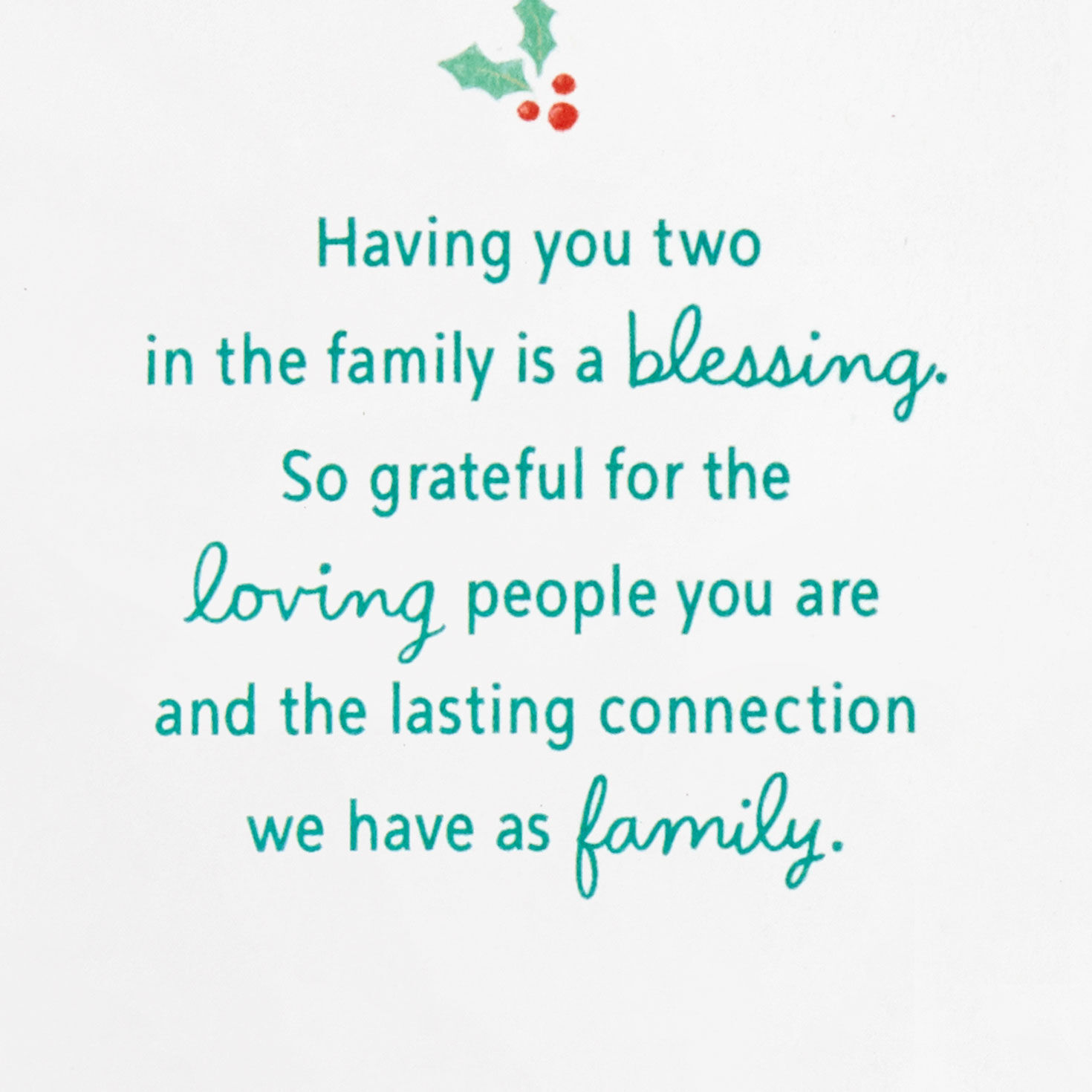 Snowmen Snowglobe Aunt and Uncle Christmas Card Sentiment image number 2