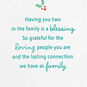 Snowmen Snowglobe Aunt and Uncle Christmas Card Sentiment image number 2