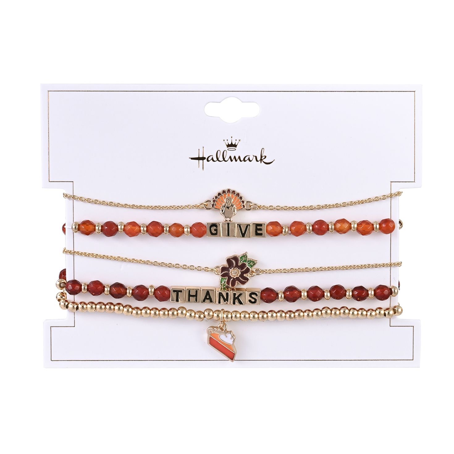 8pc Fall Theme Bracelet Set packaf ge front image number 4