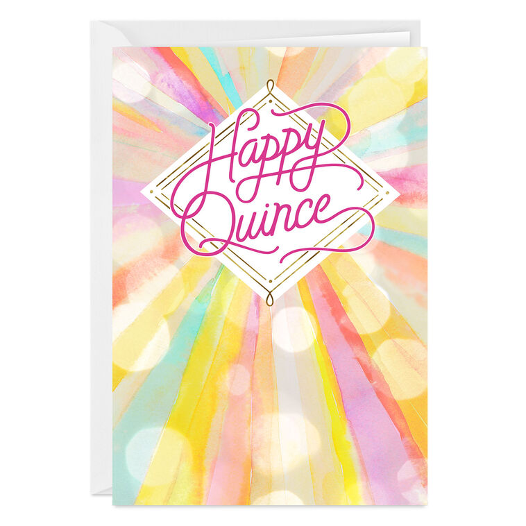 Shine Your Light Custom Quinceañera Card