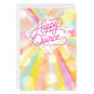 Colored Rays Personalized Quinceañera Card Front image number 1