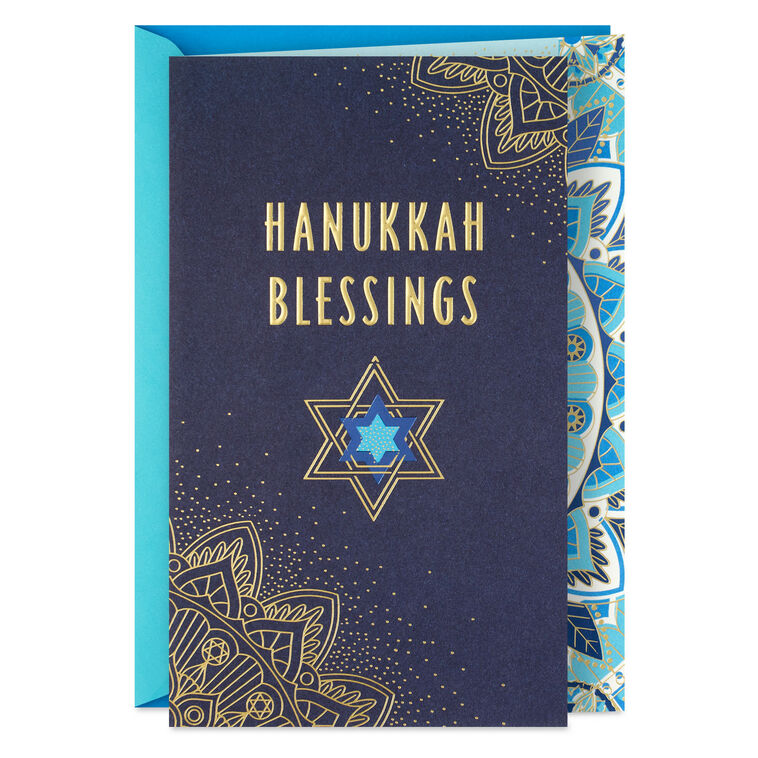 Blessings and Joy Hanukkah Card