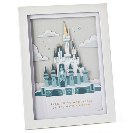 Walt Disney World 50th Anniversary Castle Papercraft Framed Art, 8.88x10.5, , large image number 1
