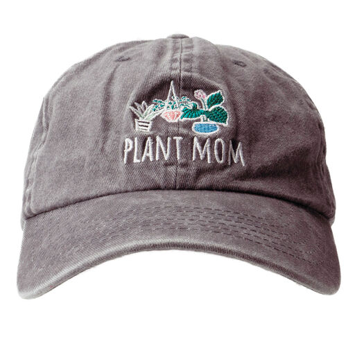 Olivia Moss Gray Plant Mom Embroidered Hat, 