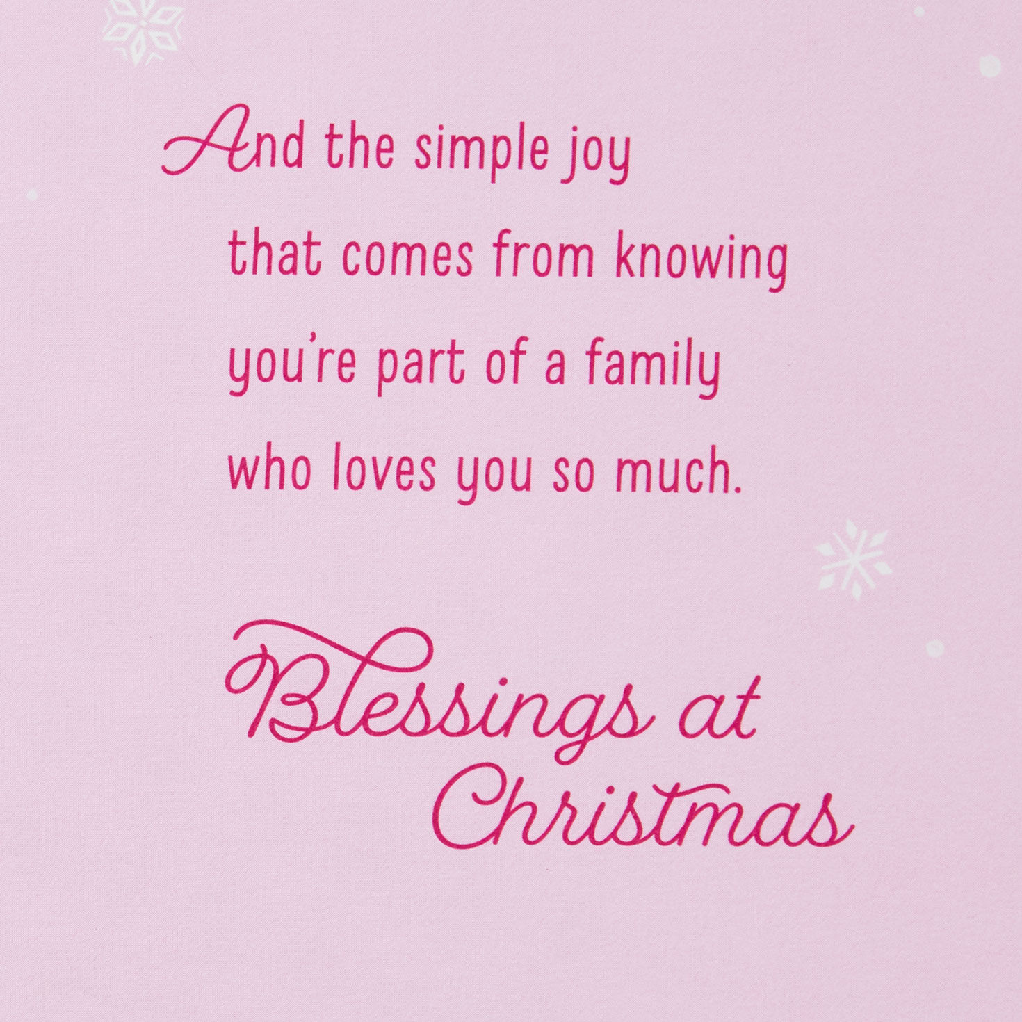Tree Daughter and Family Religious Christmas Card sentiment image number 2