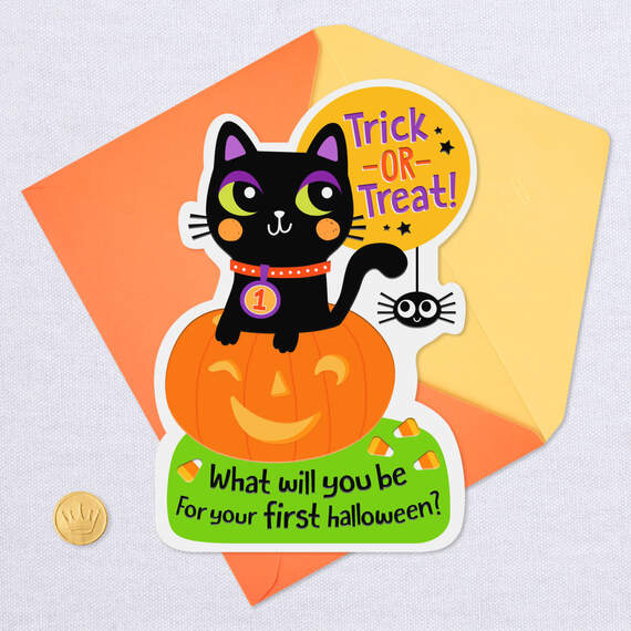 Cuddliest Creature Baby's 1st Halloween Card, , large image number 5