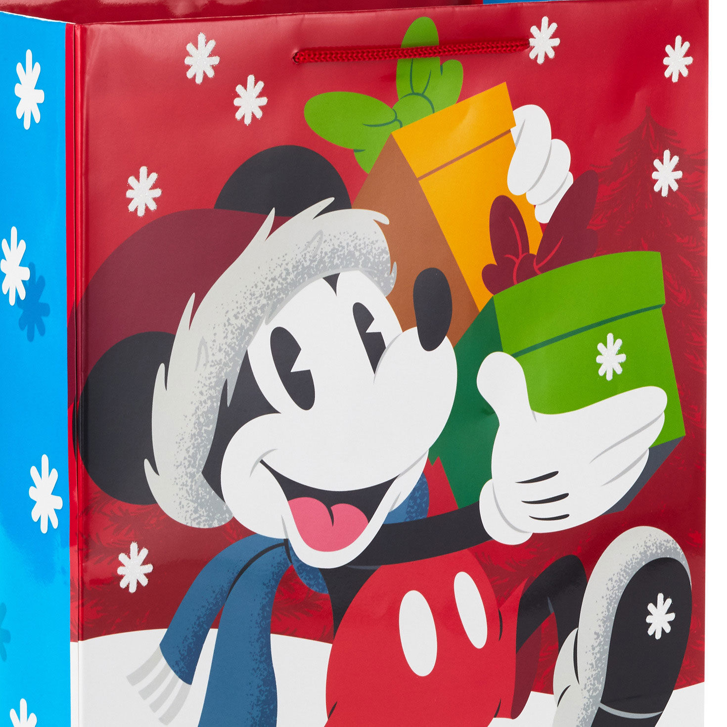 13 Disney Mickey Mouse in Santa Hat Large Christmas Gift Bag Gift Bags Hallmark