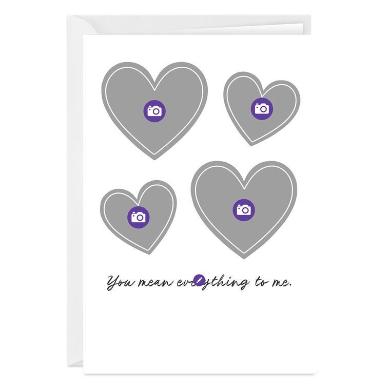 Heart-Shaped Frames Custom Love Card, , large image number 3