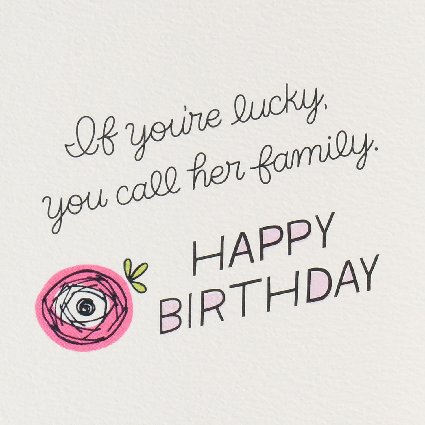 Floral Wreath Birthday Card for Female Relative Sentiment image number 2