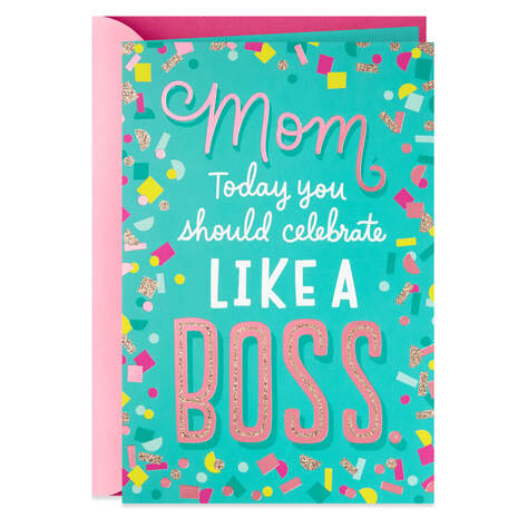 Celebrate Like a Boss Mother's Day Card, , large