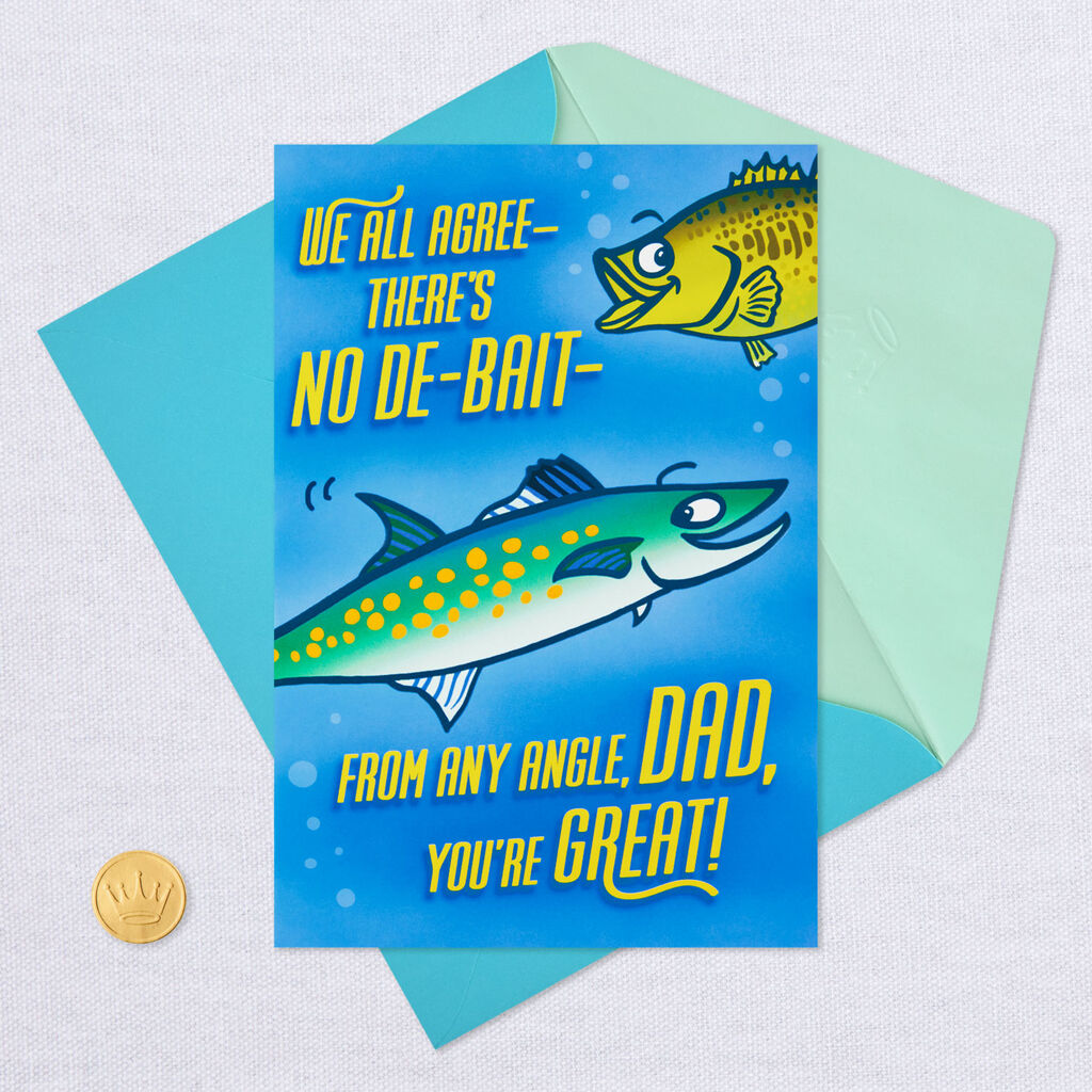Fishing Puns Funny Birthday Card For Dad Greeting Cards Hallmark
