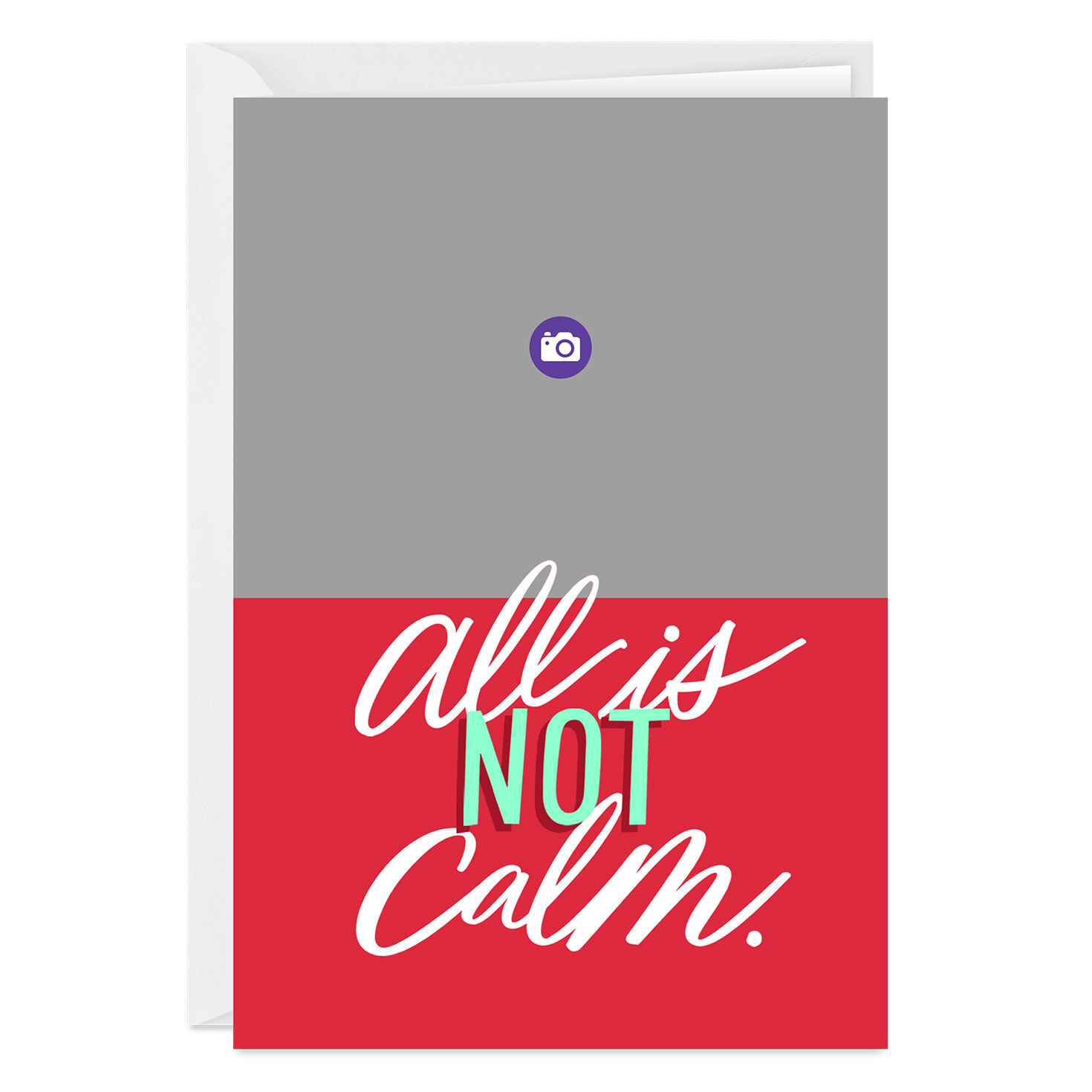All Is Not Calm Funny Custom Christmas Card, , large image number 3