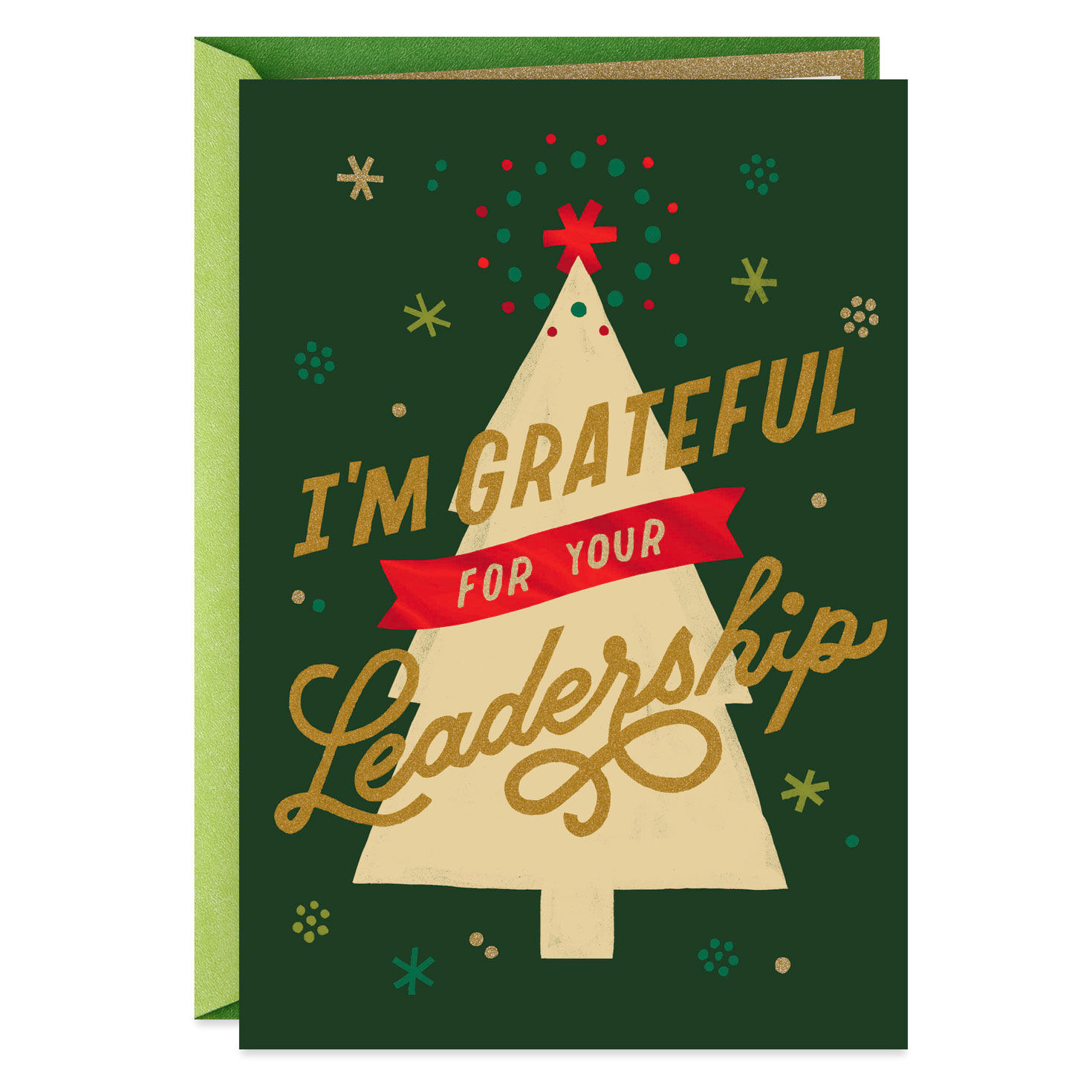 Grateful For Your Leadership Christmas Card For Boss Greeting Cards Hallmark