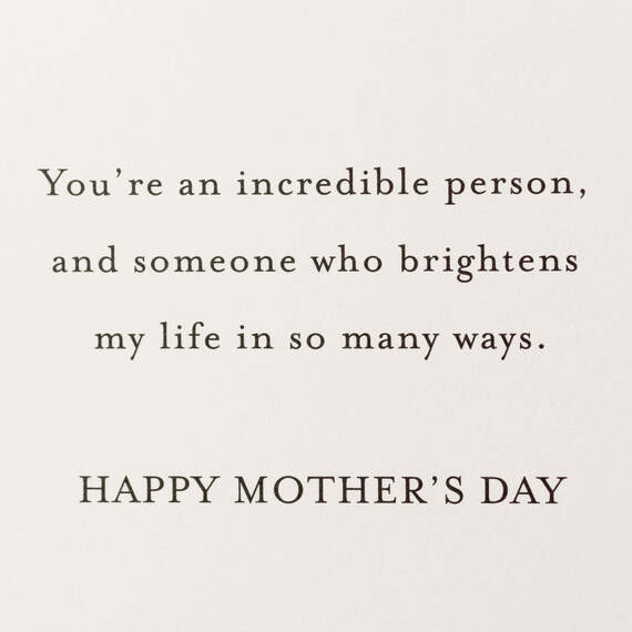 You Brighten My Life Mother's Day Card, , large image number 2