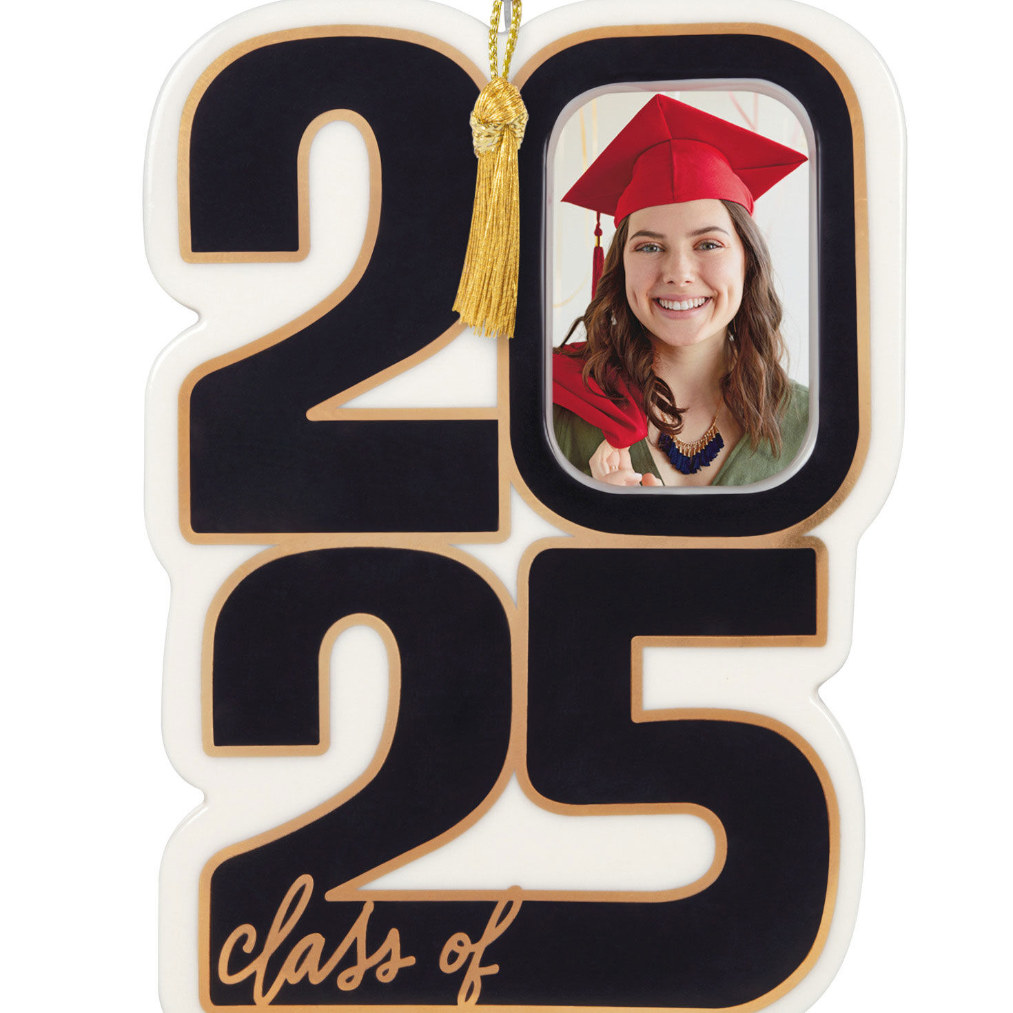 Class of 2025 Frame Personalized Ornament closeup view image number 4