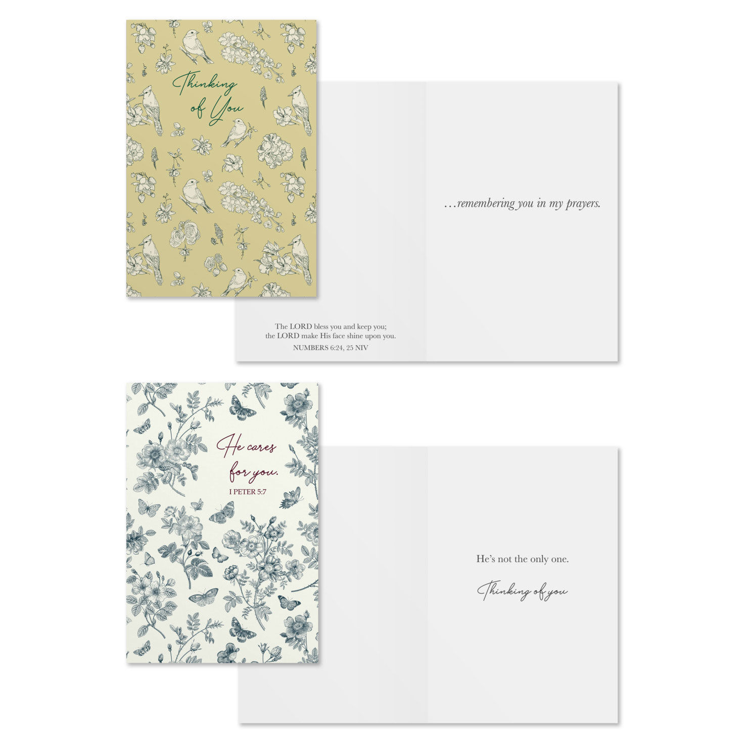 Floral DaySpring Thinking of You Cards Assortment Card Front with Sentiment image number 4