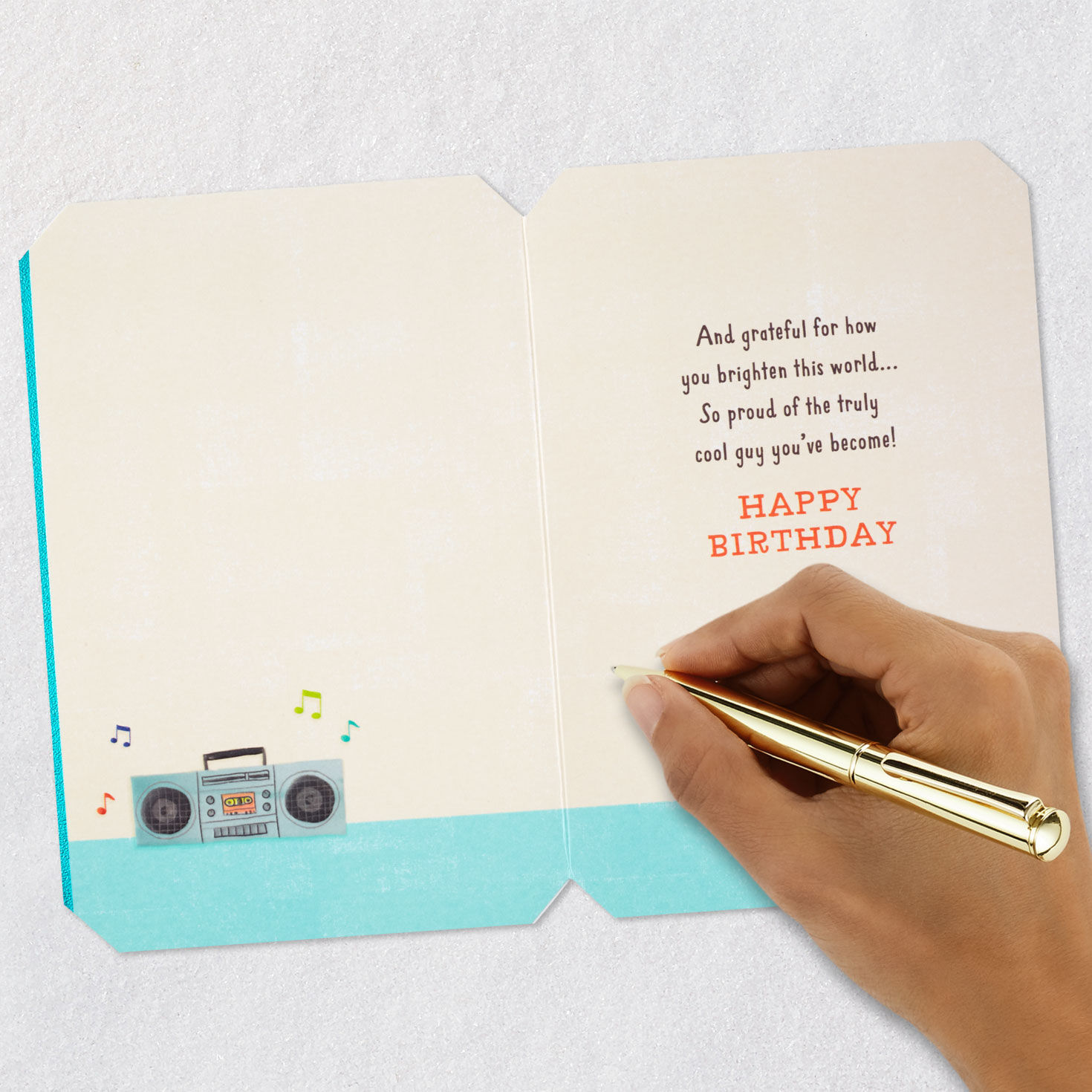 Iguana With Boom Box Birthday Card for Son, , large image number 6