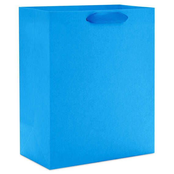 9.6" Royal Blue Medium Gift Bag, Royal Blue, large image number 1