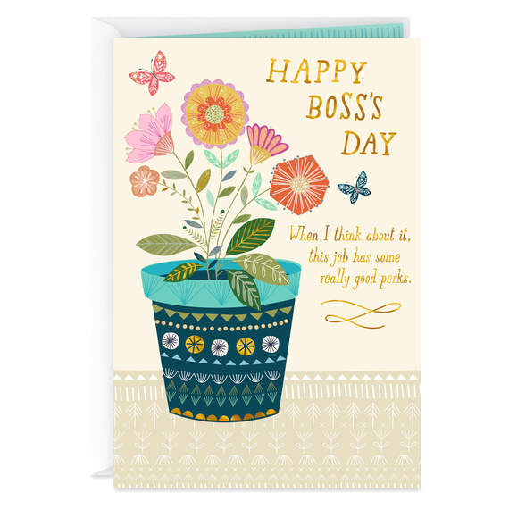 You're a Really Nice Boss Boss's Day Card, , large image number 1