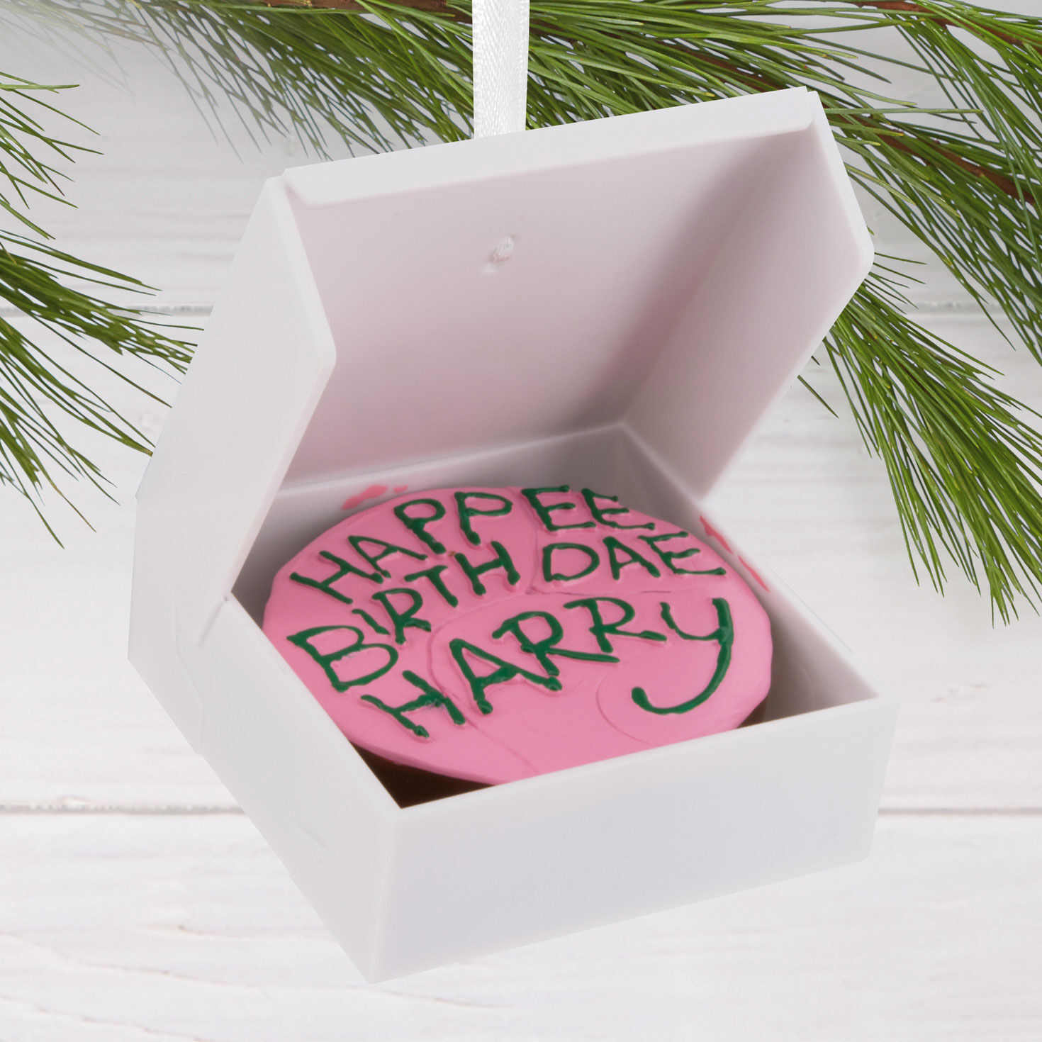 Harry Potter Birthday Cake Christmas Ornament hanging on tree image number 2