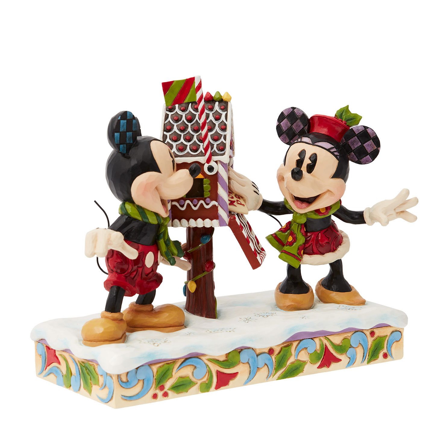 Jim Shore Disney Mickey and Minnie at the Mailbox Figurine, 7", , large image number 3