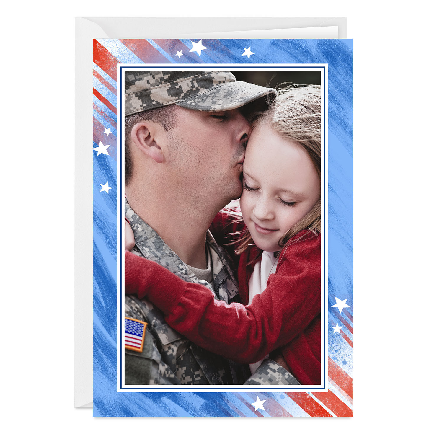 Red, White and Blue Patriotic Custom Card