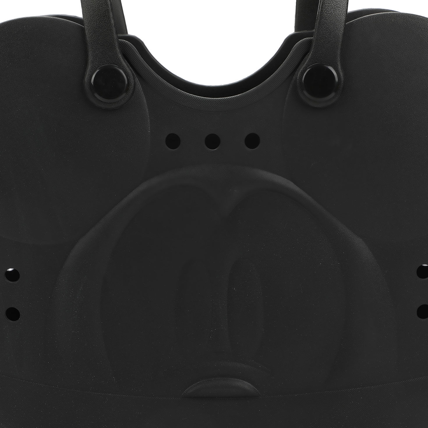 Mickey Mouse Face Black Plastic Tote Bag detail image number 6