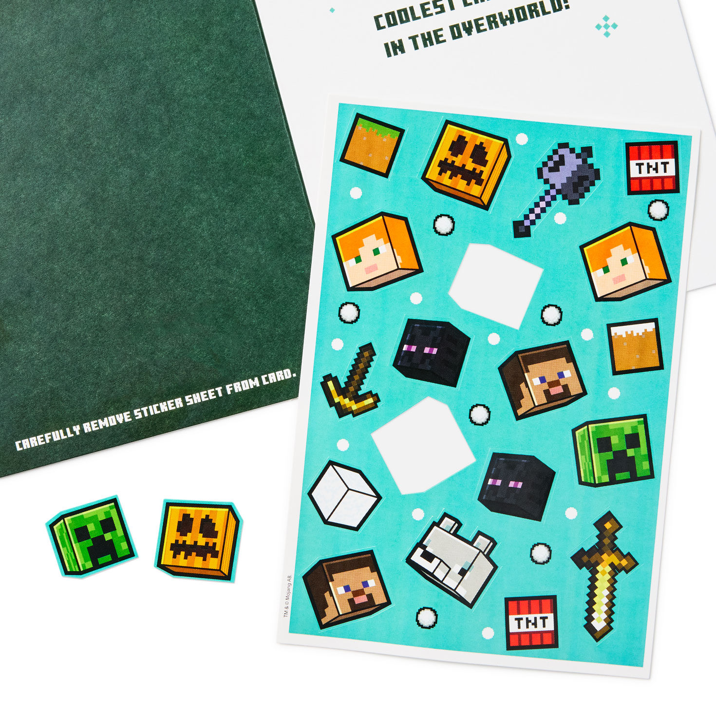 Minecraft Tisss the Season Christmas Card With Stickers for only USD 5.99 | Hallmark