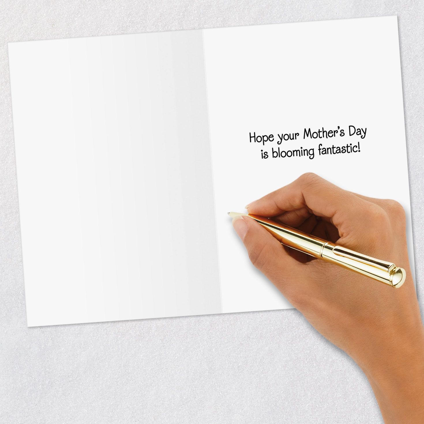 White Daisy Smiley Face on Pink Mother's Day Card  image number 6