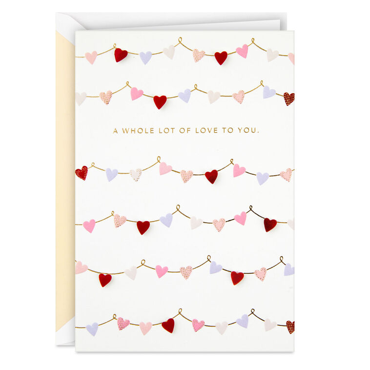 A Whole Lot of Love to You Valentine's Day Card