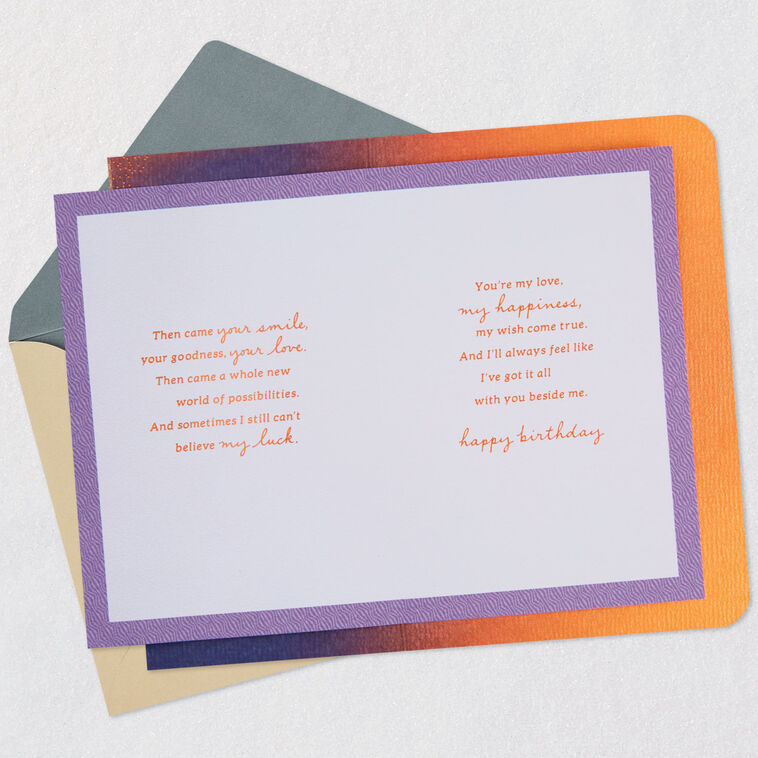 You're My Wish Come True Romantic Birthday Card, , large image number 4