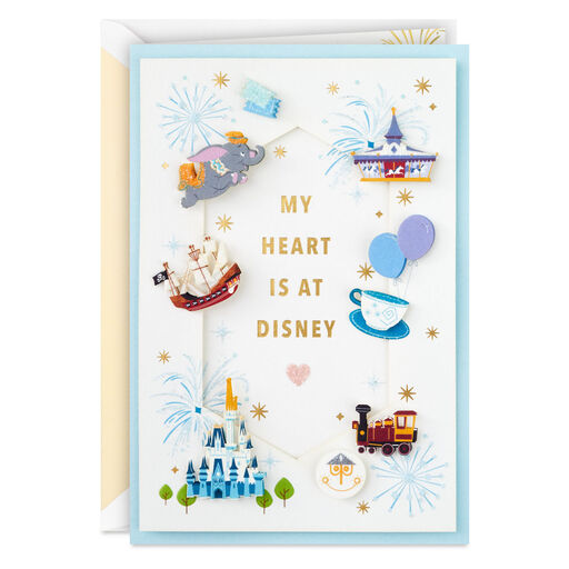 Walt Disney World 50th Anniversary My Heart Is at Disney Blank Card, 