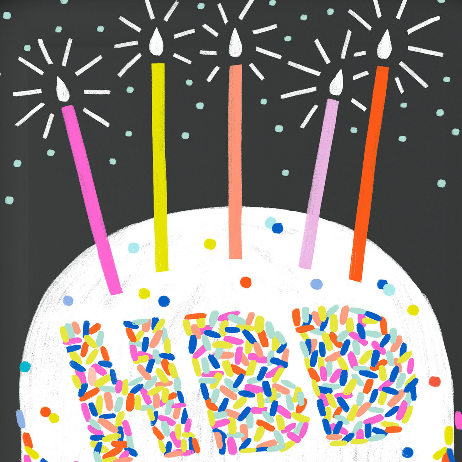 "HBD" Cake Dessert Plates, Pack of 8, , large image number 5