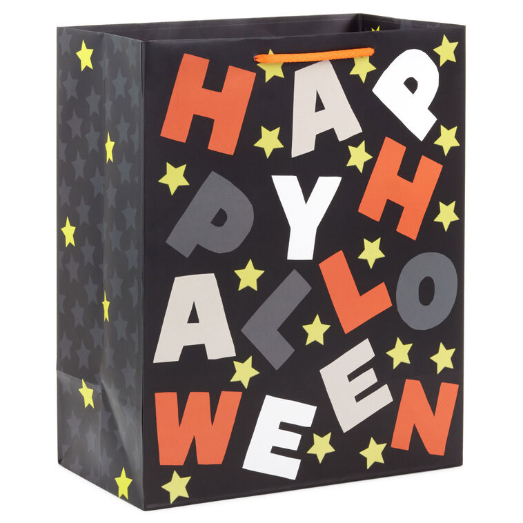 Happy Halloween Letters Large Gift Bag front image number 1