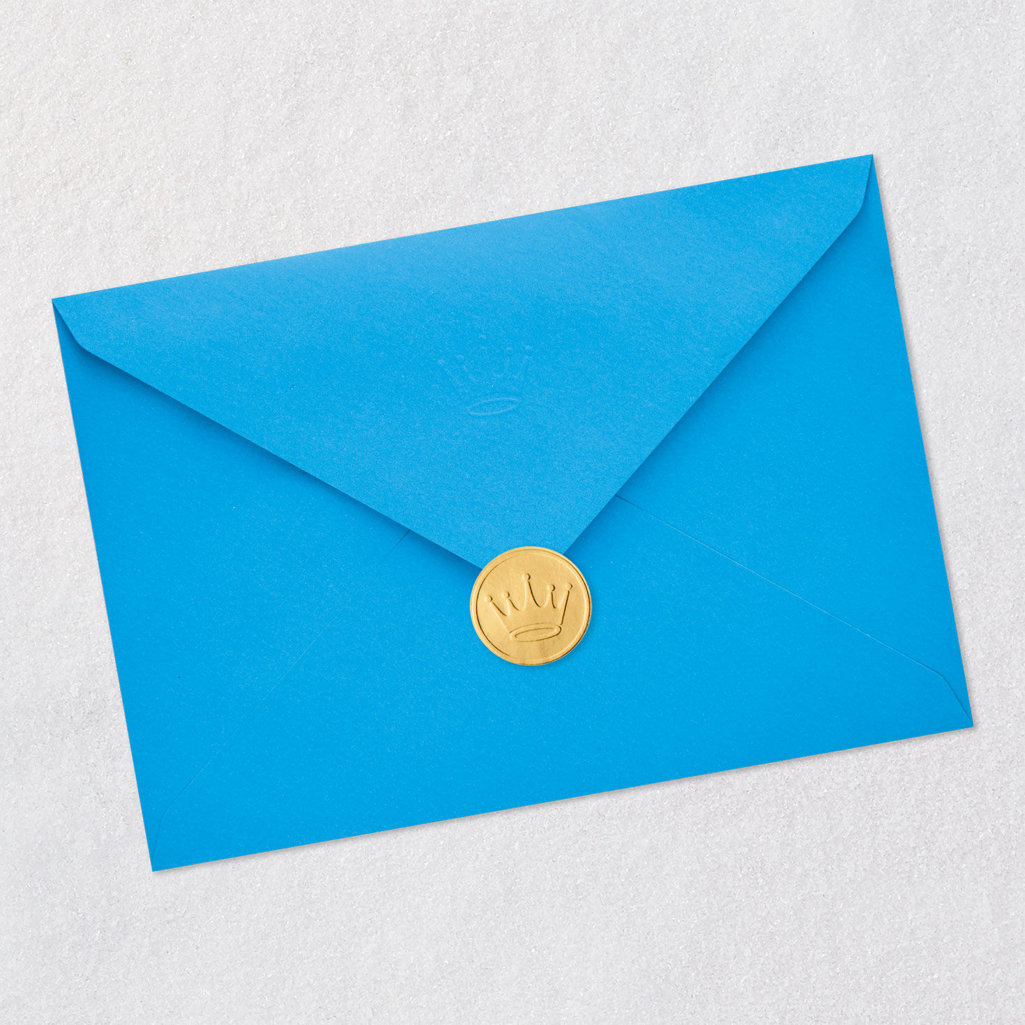 Heavenly Skies Over Mountains Father's Day Card Envelope Back with Seal image number 7