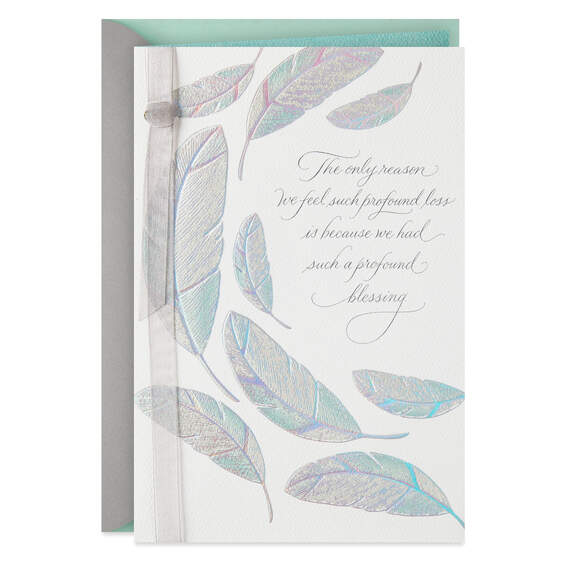 Profound Blessing, Profound Loss Sympathy Card, , large image number 1
