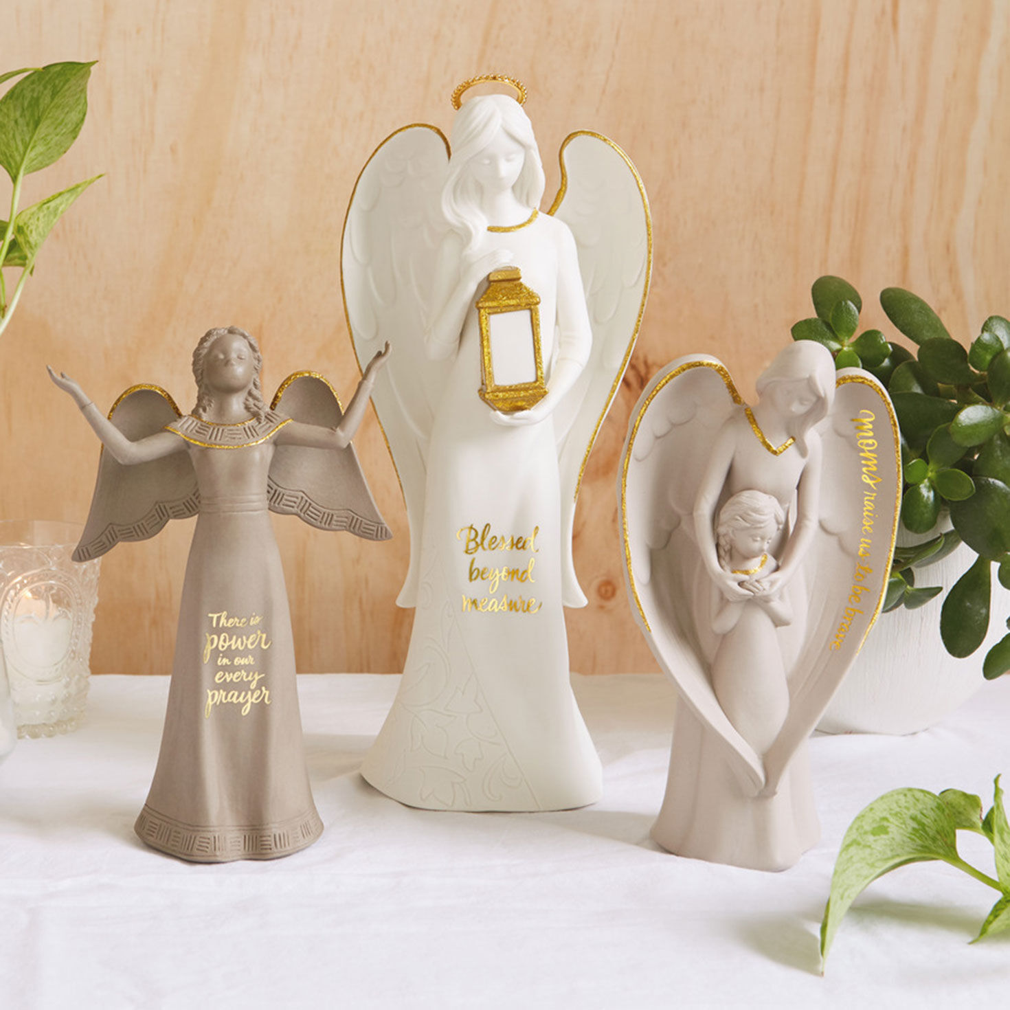 Blessed Beyond Measure Angel Figurine With Light, 12