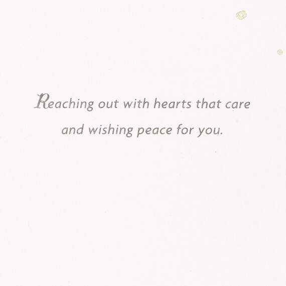 Reaching Out With Hearts That Care Sympathy Card, , large image number 2