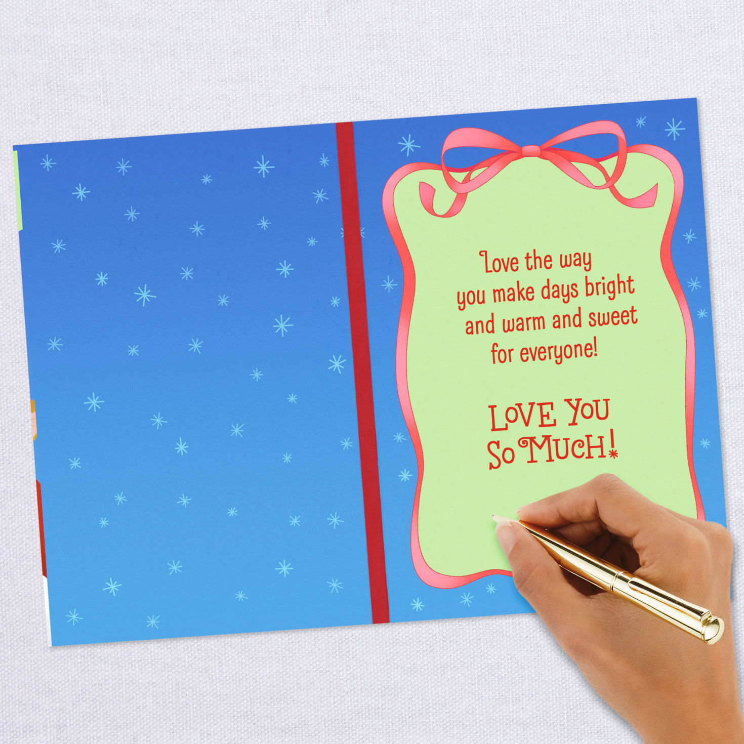 Santa With Kitten Christmas Card for Granddaughter, , large image number 6