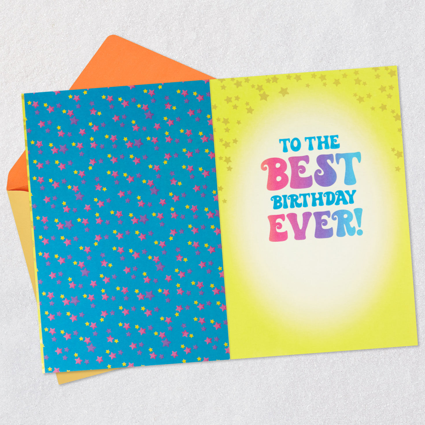 Trolls With Bubble Tea Kids Birthday Card Open card with envelope image number 3