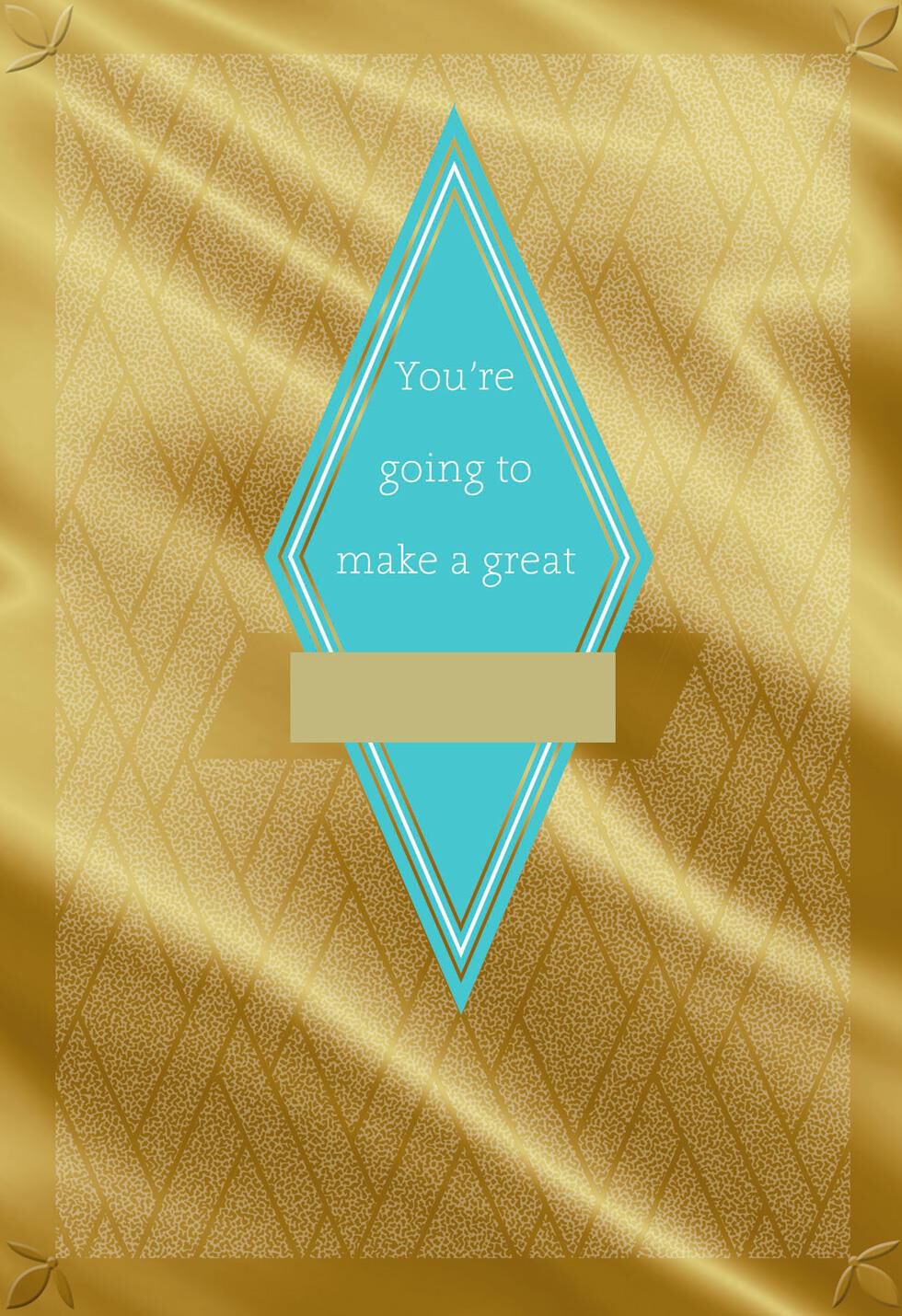 Customizable Health Degree Graduation Card with Stickers