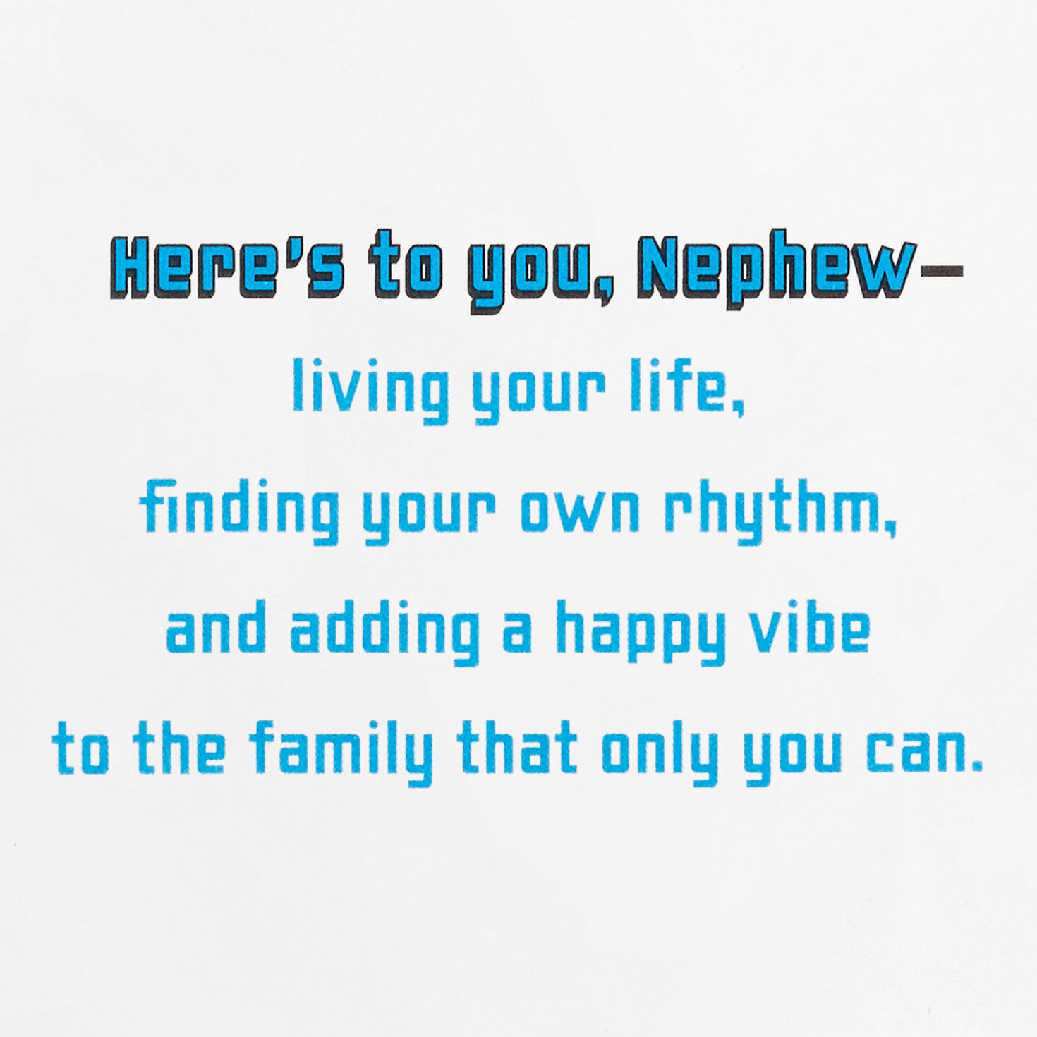 You Add a Happy Vibe Birthday Card for Nephew With Decal for only USD 6.99 | Hallmark