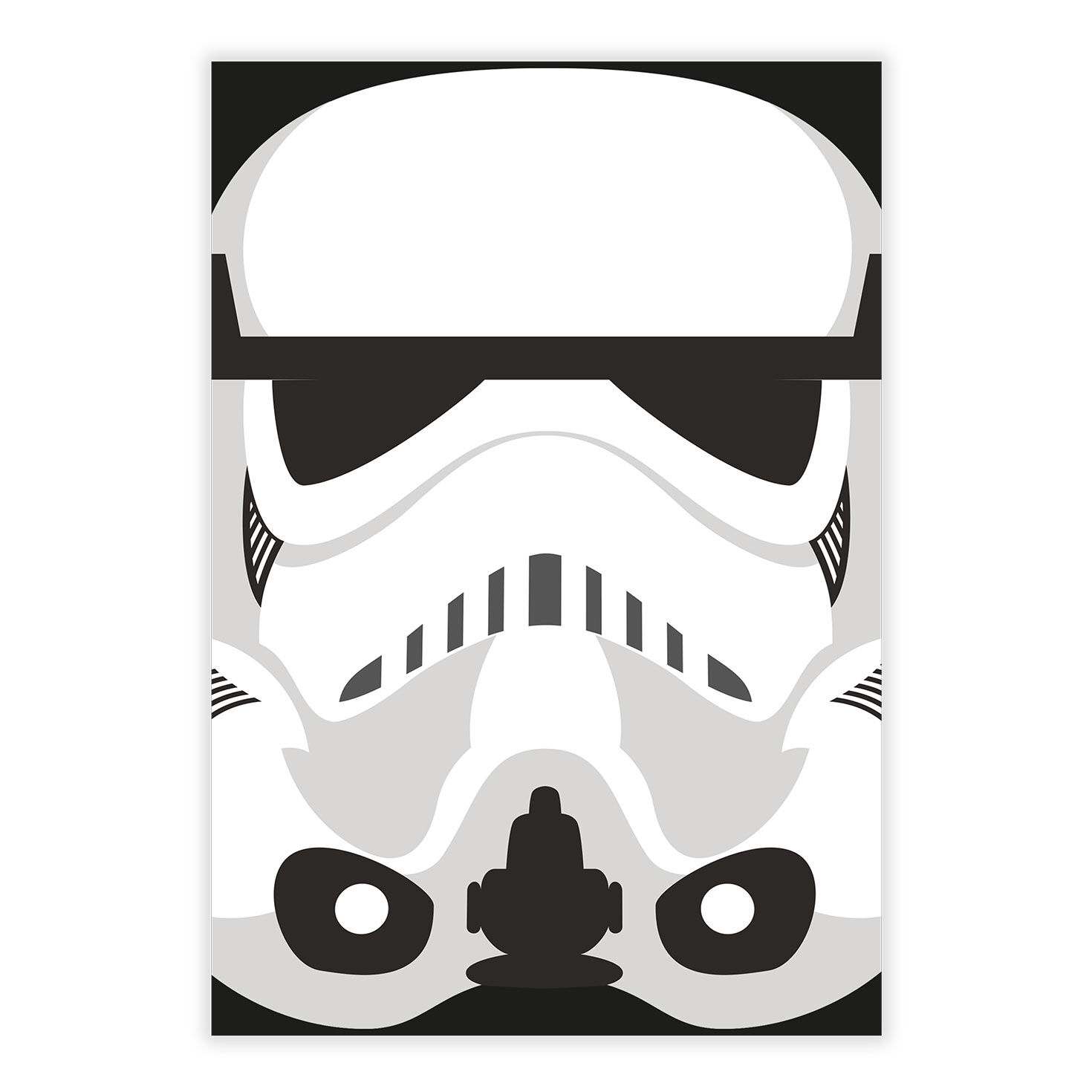 Stormtrooper Face Personalized Card front image number 8