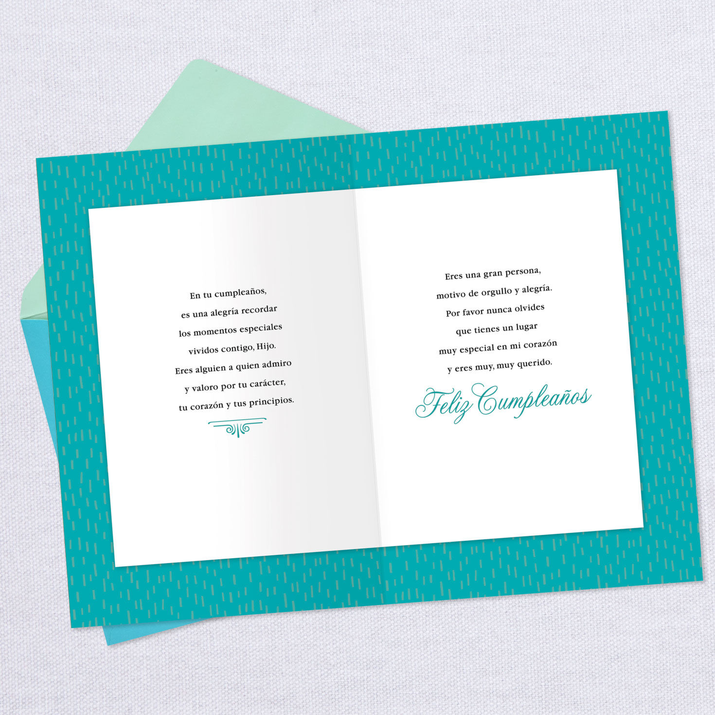 A Special Place in My Heart Spanish-Language Birthday Card for Son, , large image number 3