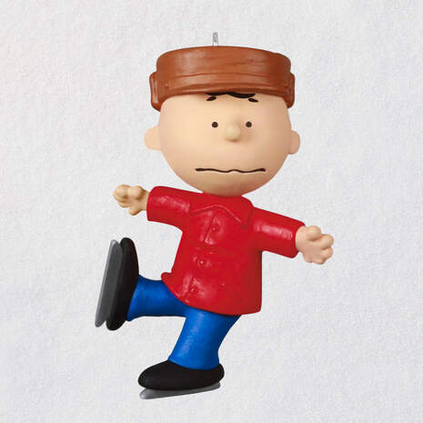 Mini The Peanuts® Gang Charlie Brown Skating Ornament, 1.15", , large