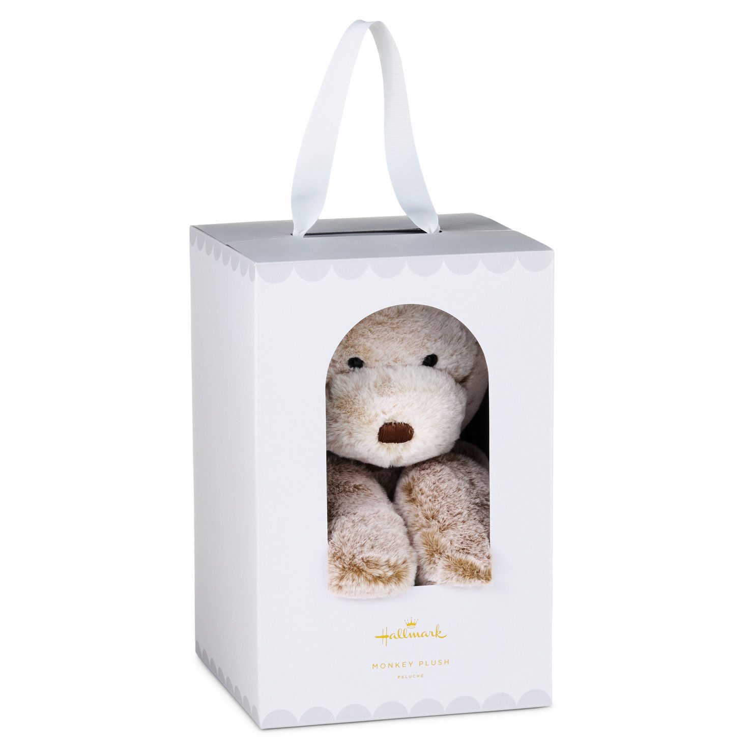 Tan and Cream Monkey Stuffed Animal package front image number 6