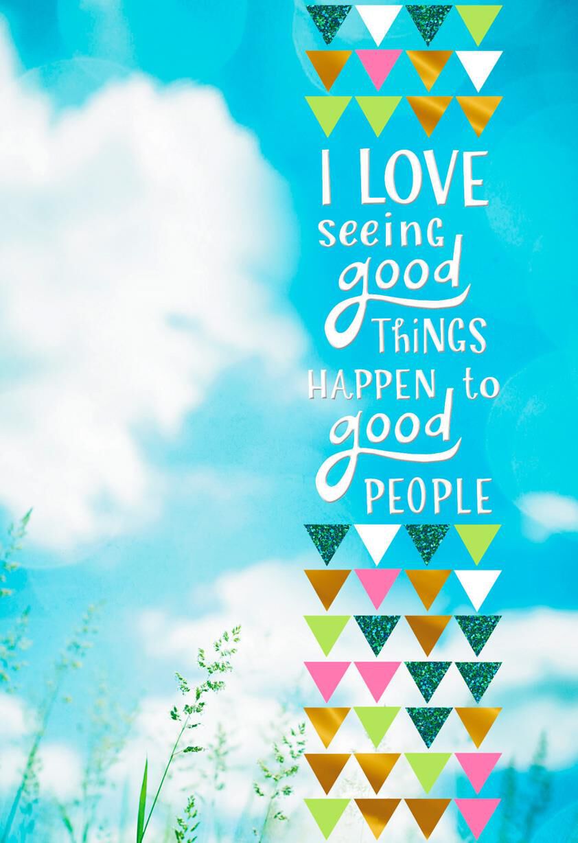 Good Things for Good People Congratulations Card