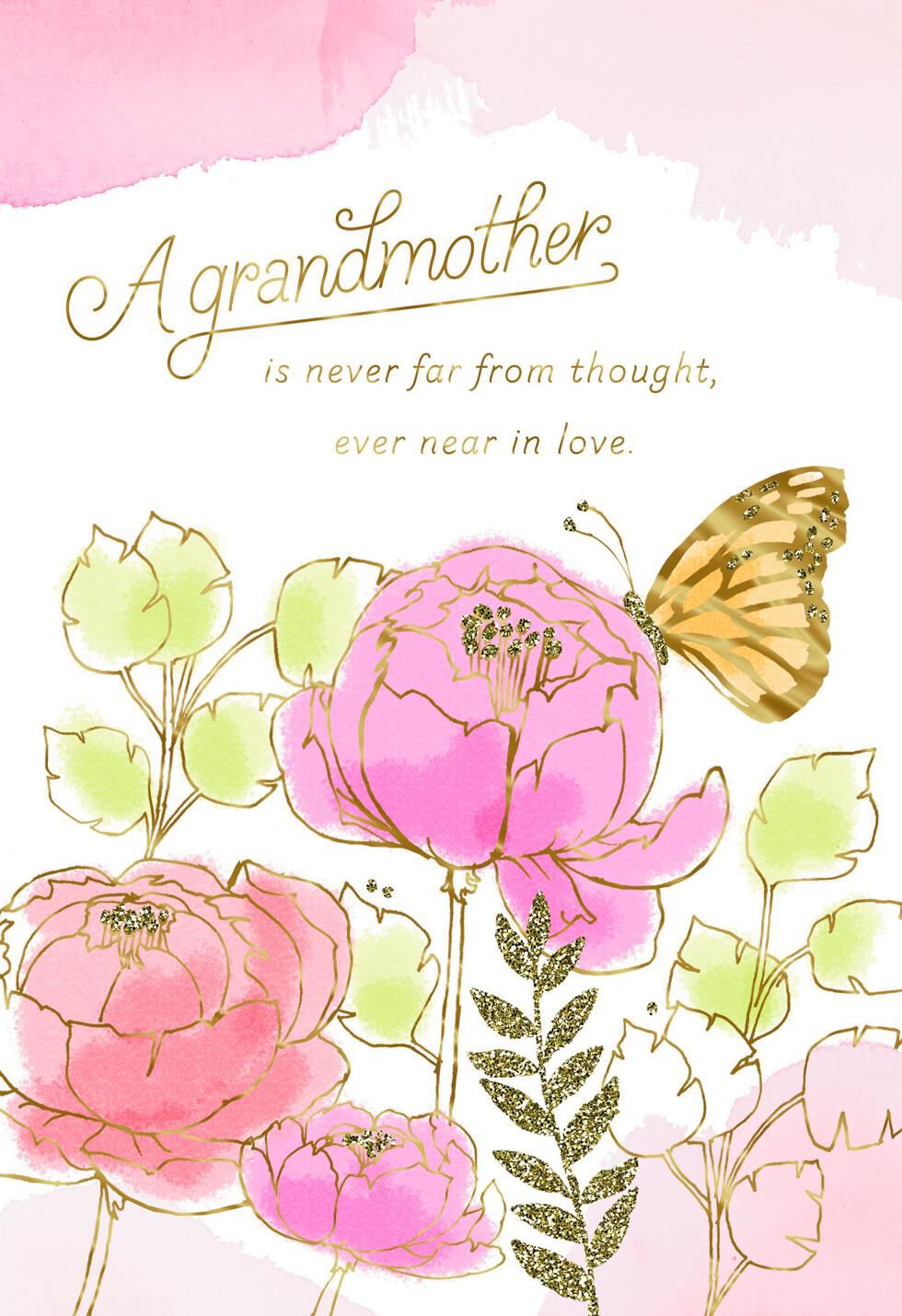Grandma Near or Far I Love You Mother's Day Card
