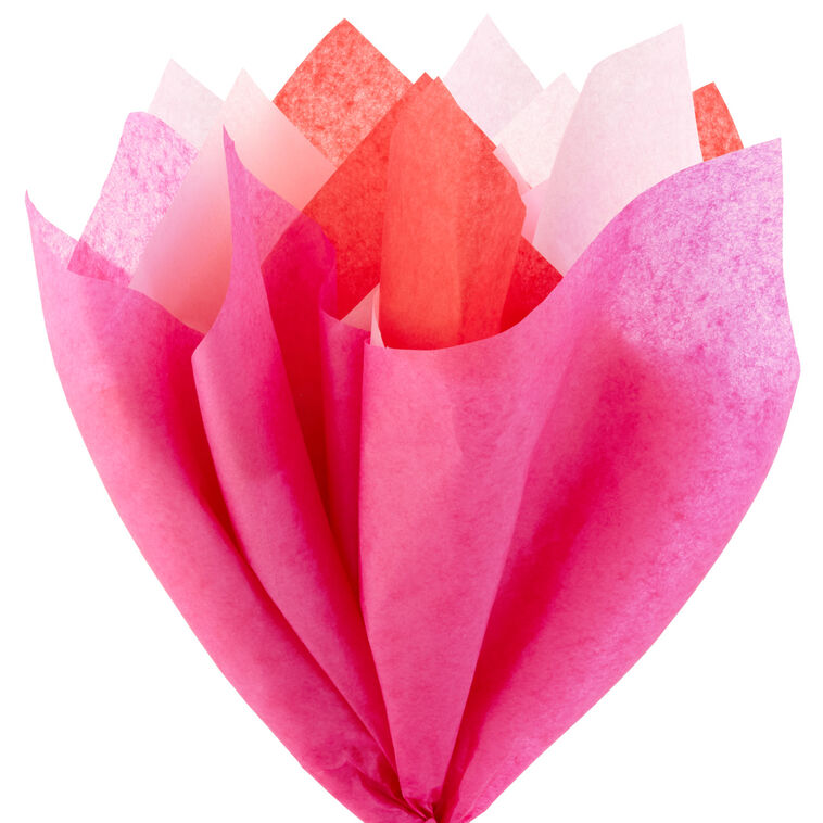 Red/Fuchsia/Pink 3-Pack Bulk Tissue Paper, 120 sheets, Red/Fuchsia/Pink, large image number 2