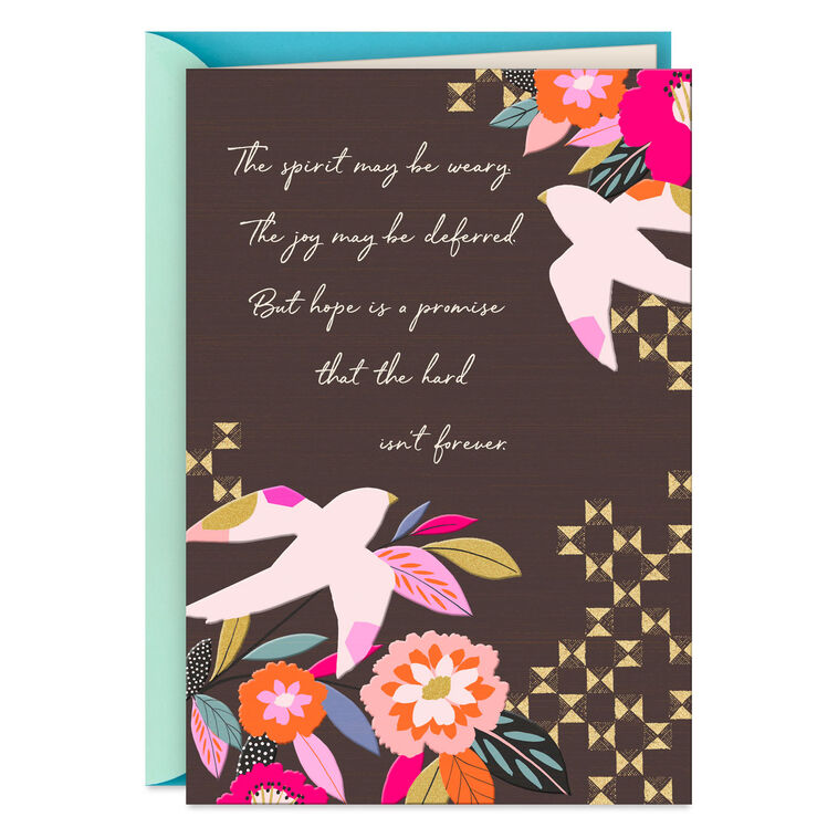 Hard Isn't Forever Encouragement Card